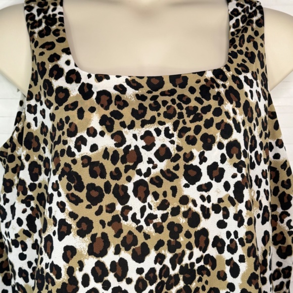 VTG. 4U Spiegel Womens Animal Print Cami Tank Top Shirt Plus Sz. 2X USED - Picture 3 of 8